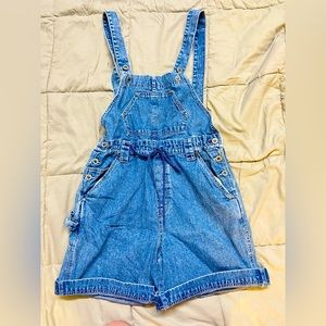 Vintage Levi Silvertab Baggy Overall Shorts Size Medium